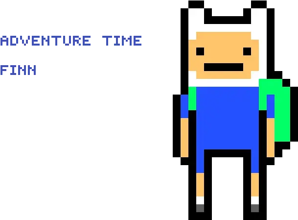  Pixilart 8 Bit Finn The Human Png Adventure Time Logo Png