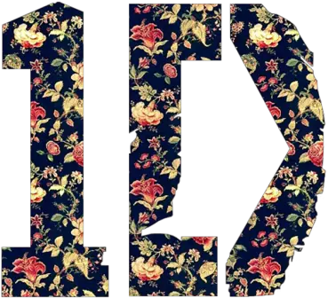  One Direction 1d Floral Pattern Logo One Direction Logo Floral Png One Direction Transparents