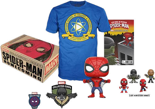  Marvel Collector Corps Spiderman Homecoming Subscription Marvel Collector Corps Marvel Studios 10 Png Spider Man Homecoming Png