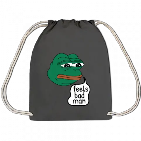  Pepe Meme Feels Bad Man Turnbeutel Cactus Hedgehog Hug Png Feels Bad Man Png