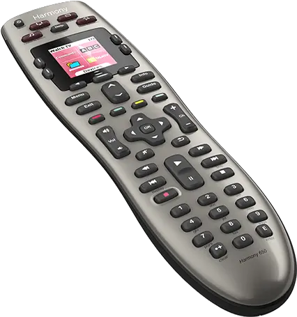  Logitech Harmony 650 Universal Remote Control Universal Remote Tv Controllers Png Controller Transparent Background