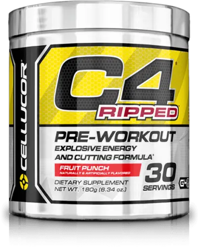  Cellucor C4 Ripped 18 Gr C4 Pre Workout Best Flavour Png Ripped Png