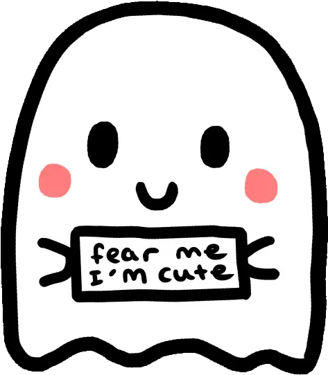  Fear Fearme Cute Ghost Emoji Cute Easy Doodle Art Png Ghost Emoji Transparent