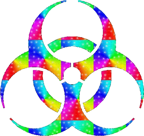  Toxic Symbol Scene Emo Scenecore Neon Rainbow Printable Bio Hazard Symbol Png Toxic Icon