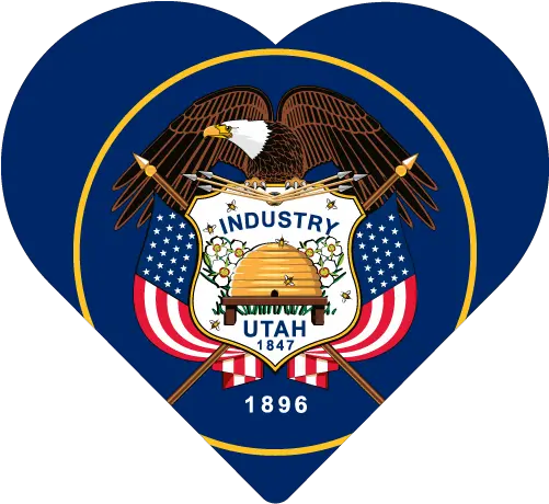  Vector Country Flag Of Utah Heart Vector World Flags Utah State Flag Png Ut Icon