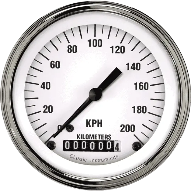  White Hot 3 38 Speedometer Gauge Png Speedometer Png