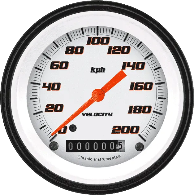  Velocity White 3 38 Speedometer Gauge Png Speedometer Png