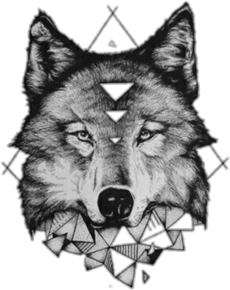  Download Report Abuse Geometric Wolf Tattoo Png Lobo Png