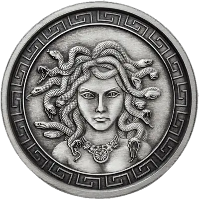  Statue Head Of Medusa Transparent Png Medusa Coin Medusa Png