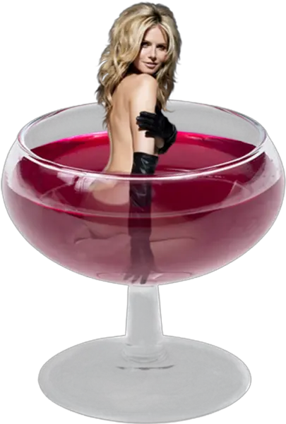  Girl In Glass Png Official Psds Champagne Stemware Champagne Glass Png