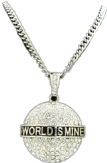  Mine Iced Out Pendant Chain Locket Png Chain Png