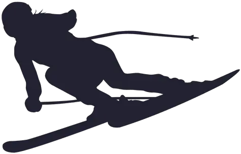  Ice Ski Player Silhouette Transparent Png U0026 Svg Vector File Girl Skier Silhouette Png Ski Png