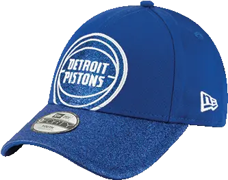  New Era Detroit Pistons Kidu0027s Blue 9forty Shimmer Shine 2 Baseball Cap Png Detroit Pistons Logo Png