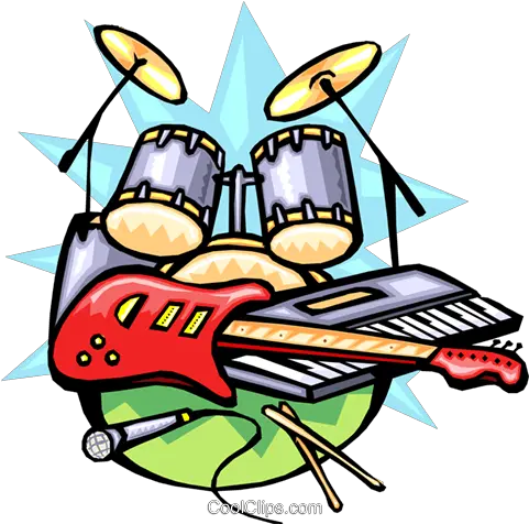  Rock N Roll Musical Instruments Band Clip Art Png Rock N Roll Png