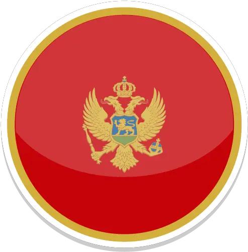  Montenegro Icon Myiconfinder Montenegro Flag Round Png Oman Flag Png