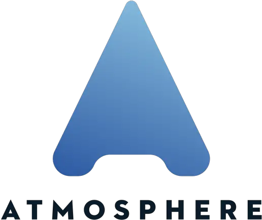  Atmosphere Tv For Your Business Brand Standards Atmosphere Tv Logo Png Blue Triangle Logos