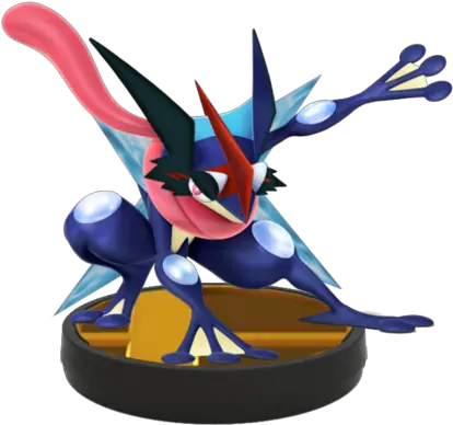  Amiibo Super Smash Bros Wii U Greninja Png Ash Greninja Png