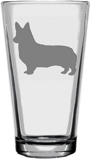  Pembroke Welsh Corgi Dog Pint Glass Pint Glass Saint Day Png Corgi Png