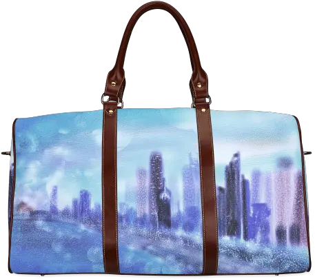  Chicago Skyline Waterproof Travel Bagsmall Model 1639 Id D519256 Flamingo Weekender Bag Png Chicago Skyline Png