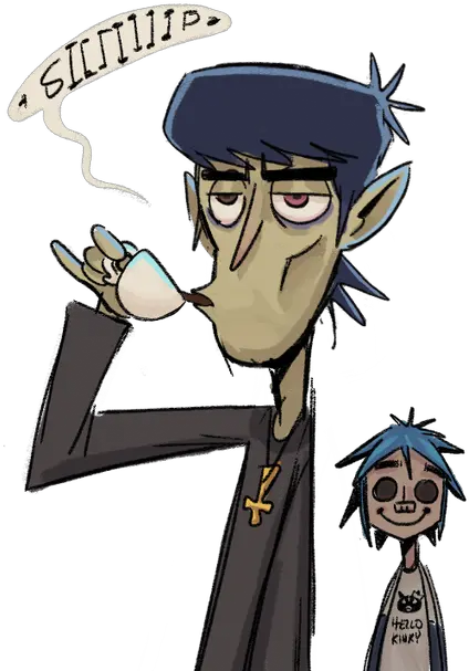  Gorillazfanarttwitter Fictional Character Png Noodle Gorillaz Icon