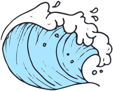  Ocean Waves Vector Png Picture 2018018 Sea Illustration Png Cartoon Wave Png