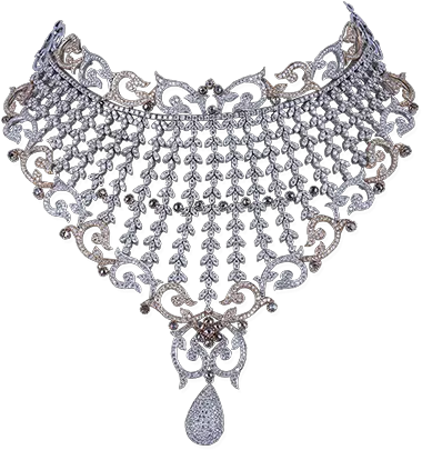  Batukbhai Son Jewellers Heavy Diamond Necklace Png Diamond Necklace Png