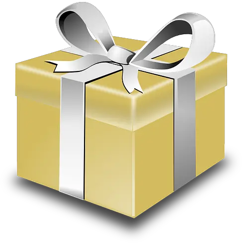  Present Gift Gold Present Clip Art Png Gold Bow Png