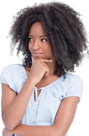  Black Girl Thinking Many Quadrilaterals Are There In The Figure Png Black Woman Png