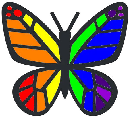  Rainbow Butterfly Clear U2013 Wind Of The Spirit Portable Network Graphics Png Butterfly Transparent