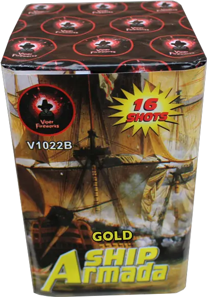  Ship Armada Gold Galactic Fireworks Beer Png Gold Fireworks Png