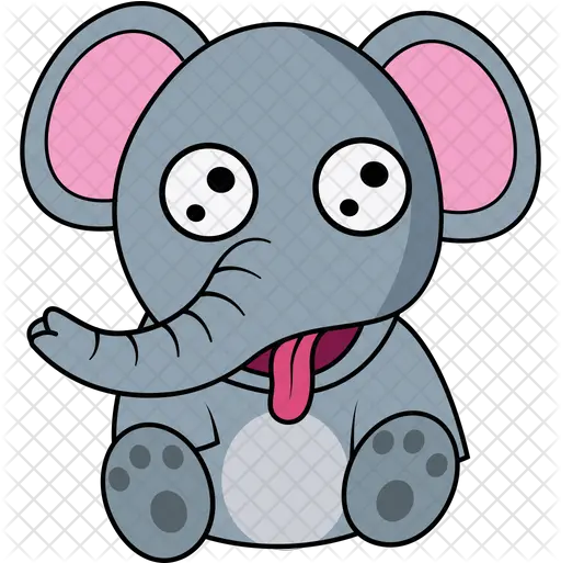  Funny Baby Elephant Icon Elephant Tongue Clipart Png Baby Elephant Png