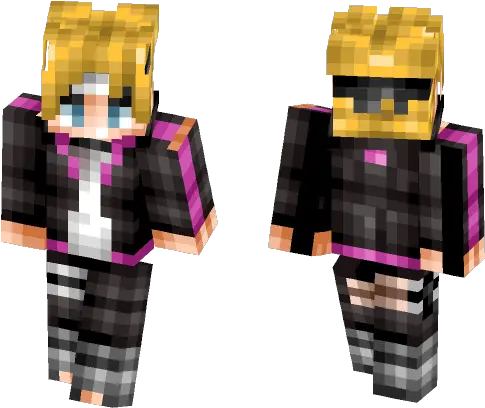  Download Boruto Uzumaki Naruto Minecraft Skin For Free Minecraft Ender Knight Skin Png Boruto Logo