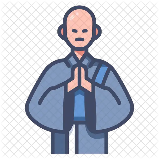  Monk Icon Buddhist Monk Image Outline Png Monk Png