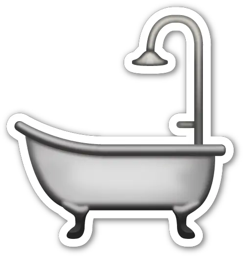  Emoji Bathtub Sticker Bathroom Pattern Bathtub Emoji Png Transparent Bathtub