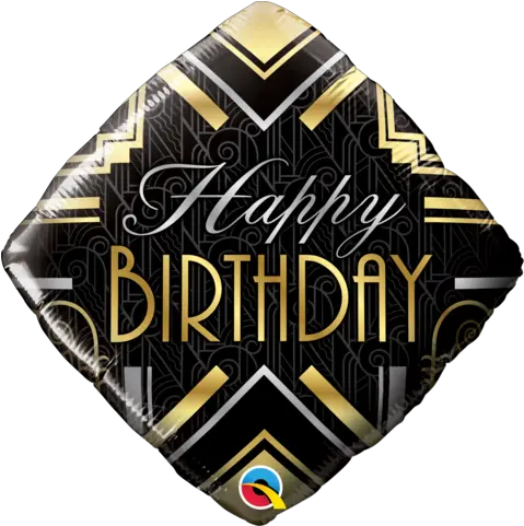  Happy Birthday Art Deco Art Deco Balloons Png Art Deco Png