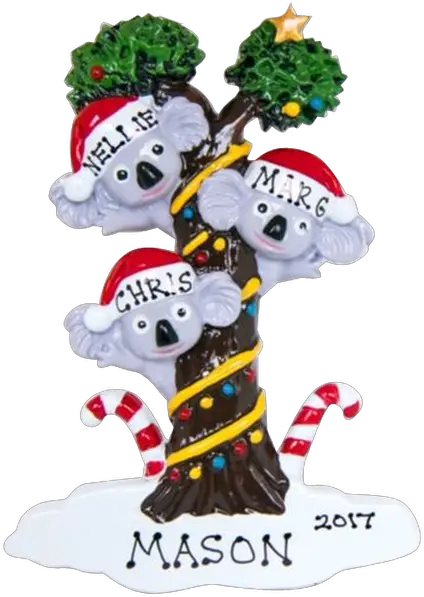  Koala Christmas X 3 Koala Christmas Png Koala Transparent