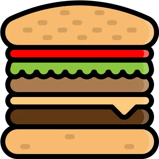  Bread Burger Fast Fastfood Food Hamburger Icon Free Hamburger Icon Colored Png Hamburger Bun Icon