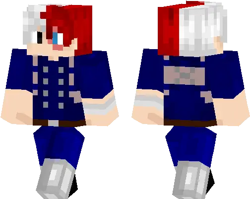  Shoto Todoroki Minecraft Pe Skins Fictional Character Png Todoroki Transparent