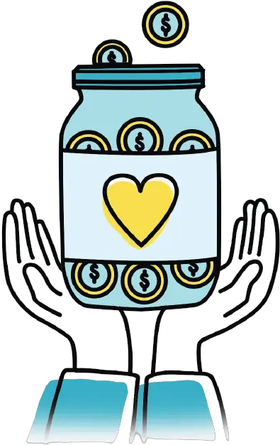  Punyastory Donation Cartoon Png Change Jar Icon