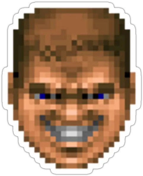  New Doom Trailer Knockout Doomguy Grin Png Doom Ii Icon Of Sin