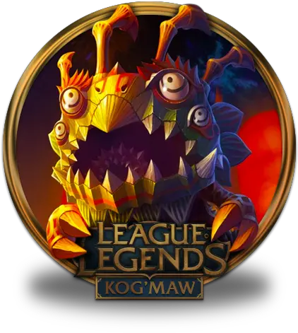  Kogmaw Lion Dance Icon League Of Legends Gold Border Kog Maw Skins Png Dance Icon Png