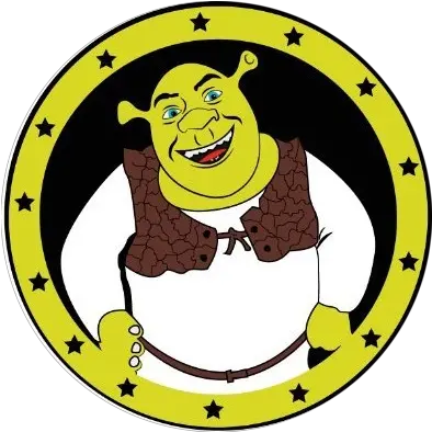  Shrek Social Activity In Telegram Twitter Reddit Github Vector Circle With Stars Png Shrek Icon