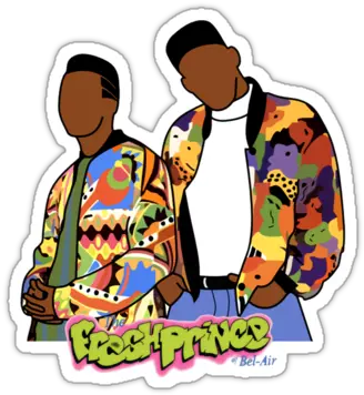  80s Clipart Fresh Prince Fresh Prince Of Bel Air Sticker Png Fresh Prince Logo