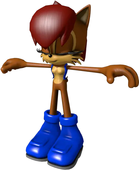  Custom Edited Sonic The Hedgehog Customs Sally Acorn Sonic The Hedgehog Sally 3d Png Sonic Generations Logo