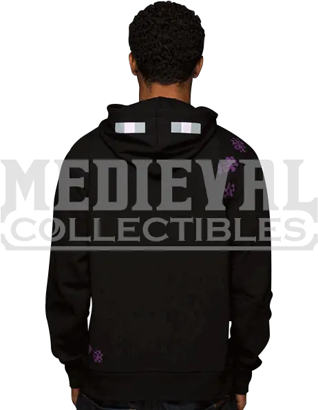  Minecraft Enderman Hooded Jacket Hooded Png Enderman Transparent