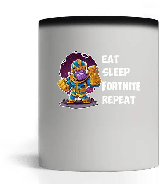  Thanos Eat Sleep Fortnite Repeat T Shirt Fictional Character Png Thanos Fortnite Png