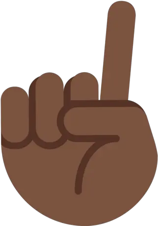  Index Pointing Up Dark Skin Tone Emoji Index Pointing Up Emoji Png Point Finger Png