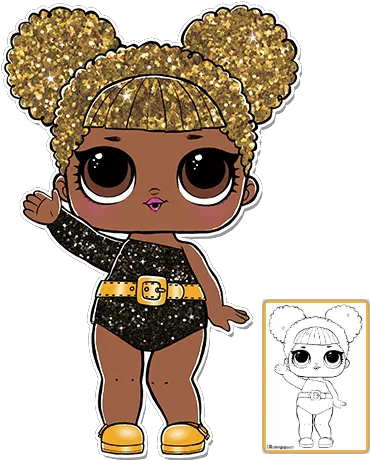  L Glitter Lol Surprise Queen Bee Png Queen Bee Png