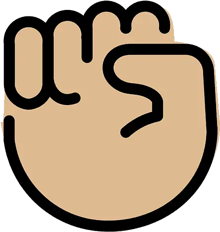  Raised Fist Emoji Clipart Poing Levé De Couleur Smylei Png Fist Emoji Png