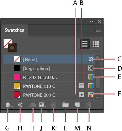  How To Use And Create Swatches In Illustrator Swatches Panel Png Paint Swatch Png